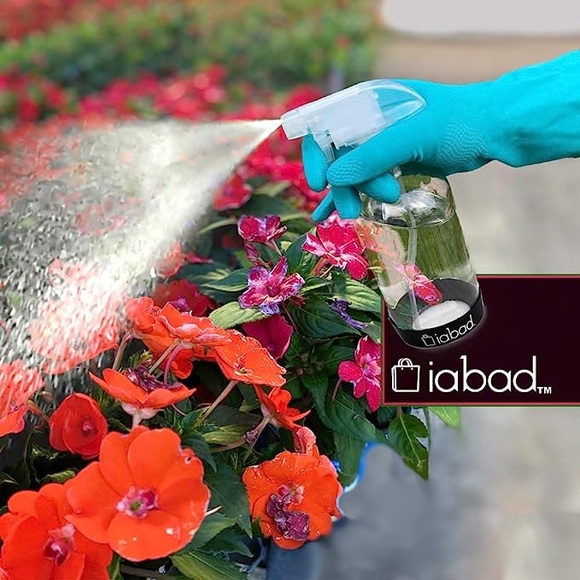 10pc Set: 2 500ml Boston Glass w/ Sprayer, Metal & Plastic Tops, Silicone Funnel - Picture 3 of 9